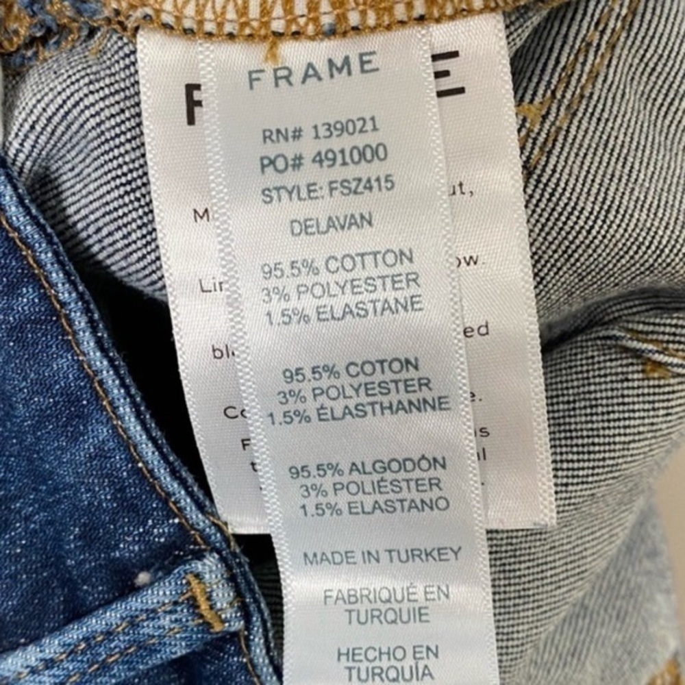 FRAME Flounce Side Zip Flare Jeans Delavan Wash - Picture 11 of 13